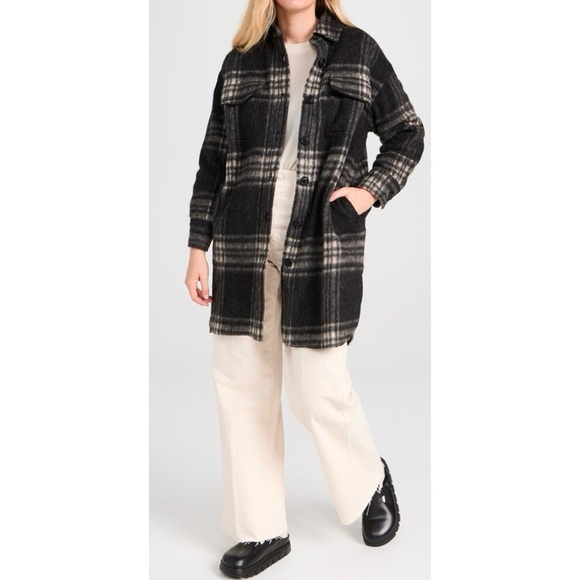 FAHERTY Cornwall Quinn Plaid Wool Blend Jacket - Picture 1 of 6